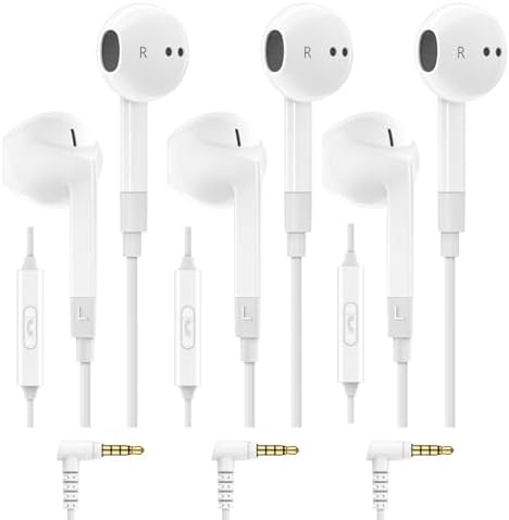 Ferox wired earbuds, three pack