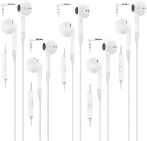 Ferox wired earbuds, five pack